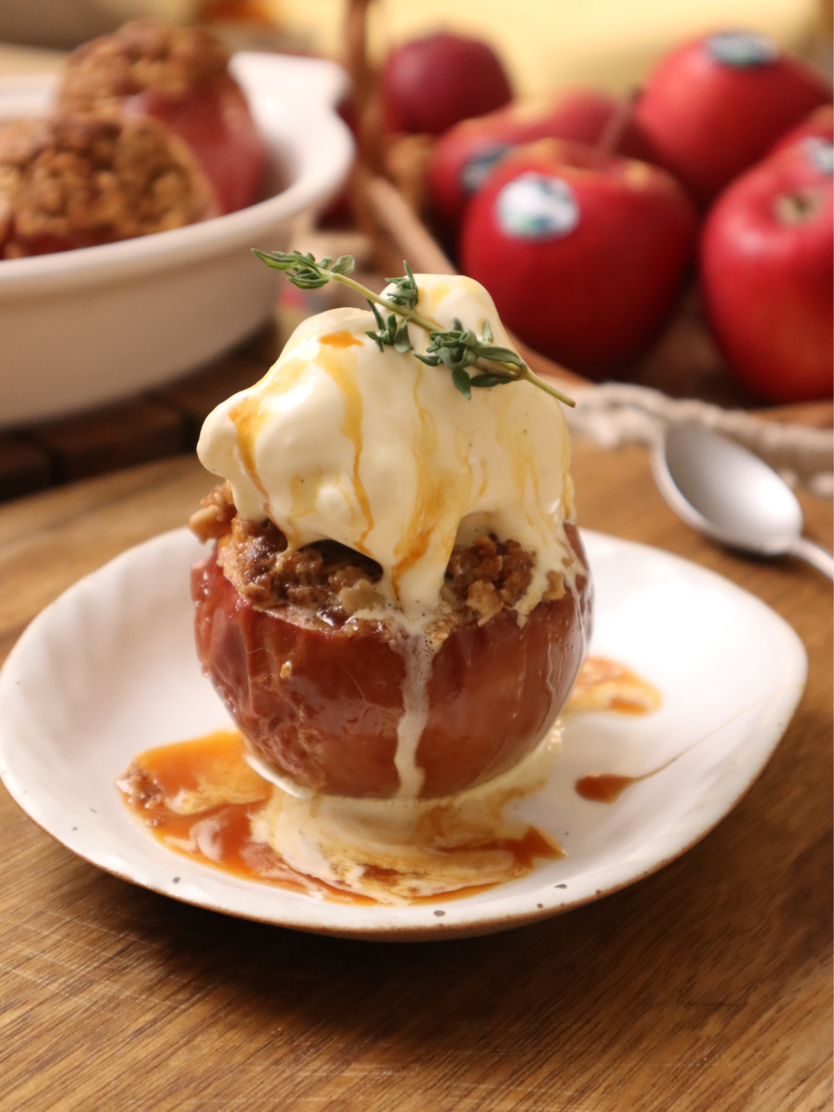 Ice cream apple